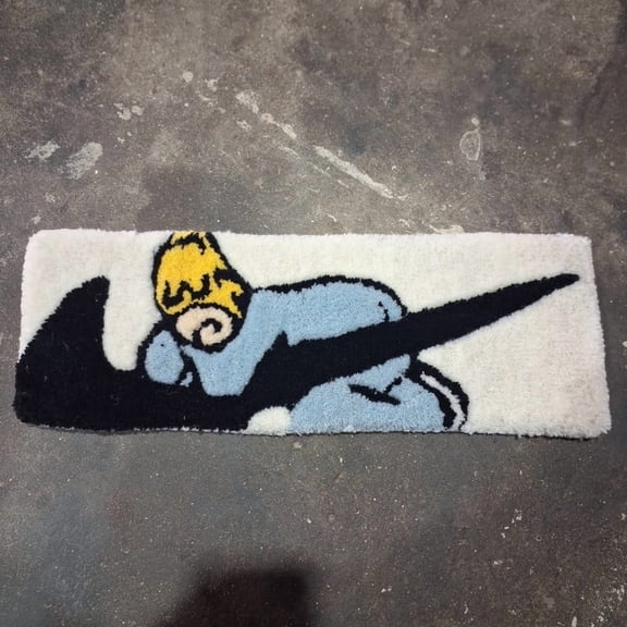 Special Rugs "Sleeping Bart Simpson Rug – Cozy Cartoon Vibes for Your Space"