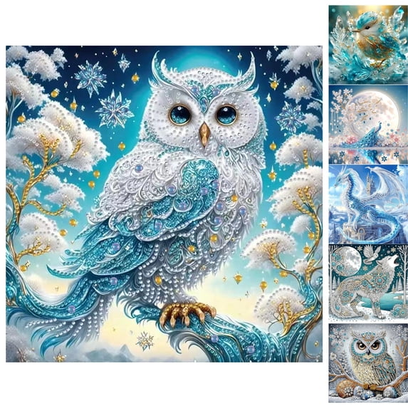 Special Shape Diamond Art Kits for Adults Beginners 5D Diamond Painting Kits DIY Gem Art Crystal Rhinestones Painting Kit for Adults Home Wall Decor,A