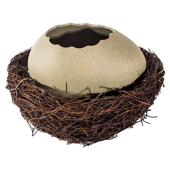 Special Shaped Ceramic Broken Egg Bowl Vase Net Red Barbecue Shop Dessert Bird'S Nest Egg Modeling Bowl Tableware Set Plate
