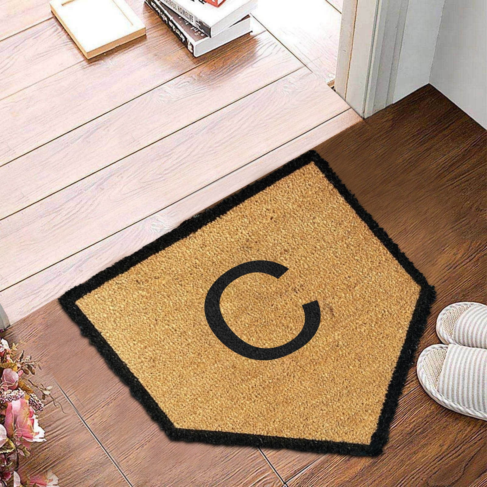 Special Shaped Fun Blessing 26 Letter Surname Non Slip Entry Door Mat