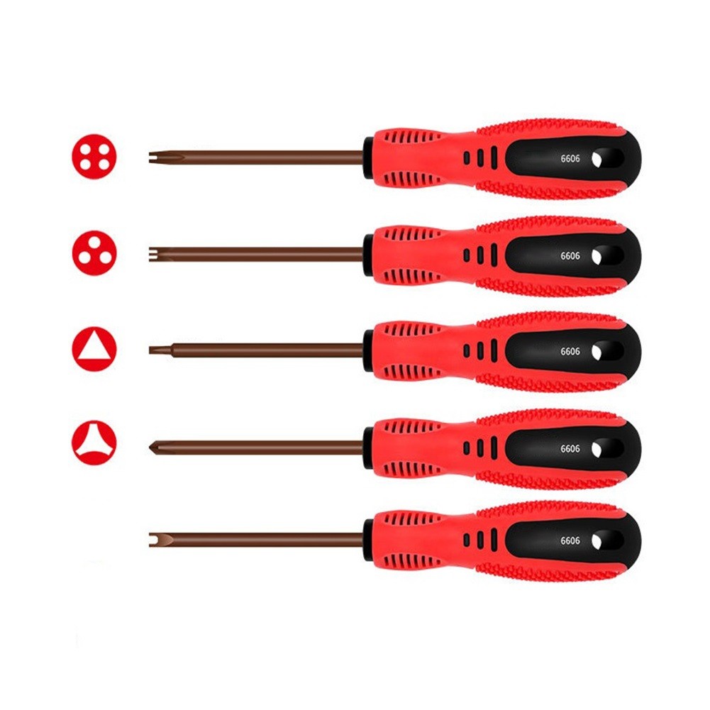 Triangle Screwdrivers Set 7 Sizes 1.4mm 1.8mm 2.0mm 2.3mm 2.7mm 3.0mm 4.2mm, SKZIRI 7in1 Triangle Screwdriver Tool Kit For Fixing Electronic Toys