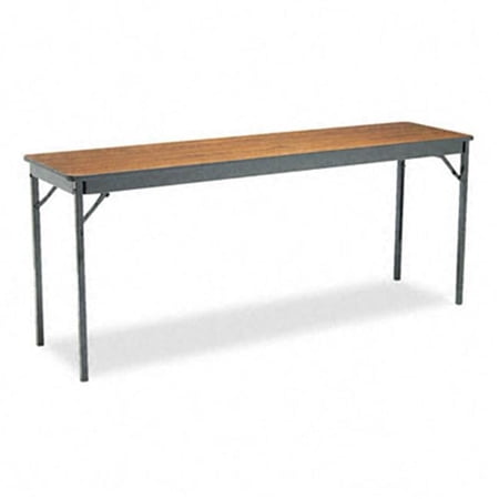 Special Size Folding Table Rectangular 72w x 18d x 30h Walnut