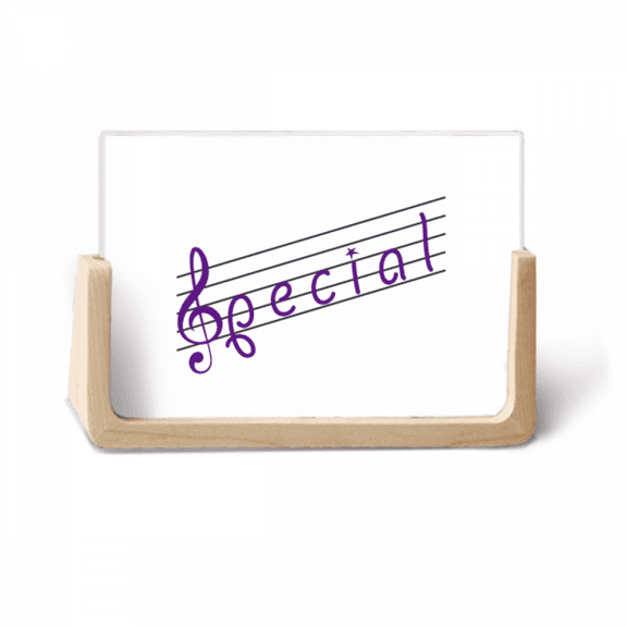 Special Staff Spectrum Musical Symbol Photo Wooden Photo Frame Tabletop Display