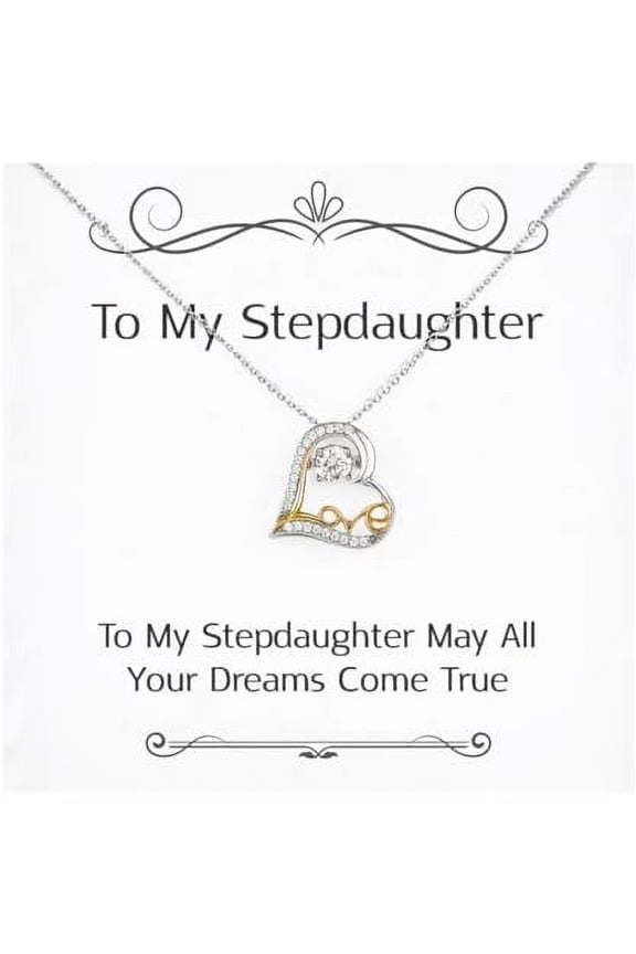 Special Stepdaughter Gifts, To My Stepdaughter May All Your, Perfect Love Dancing Necklace For Daughter, Jewelry From Mother, Stepdaughter birthday present, What to get stepdaughter for birthday, Best