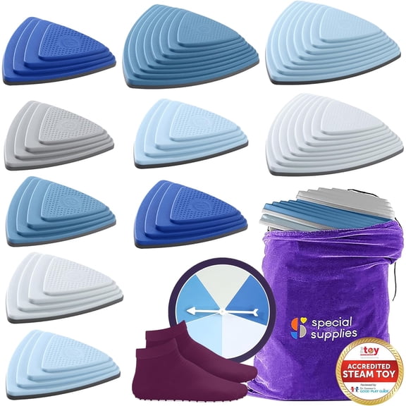 Special Supplies Stepping Stones for Kids Promote Balance and Coordination with Indoor and Outdoor Play, Sensory Toys for Toddlers, Non-Slip Edging