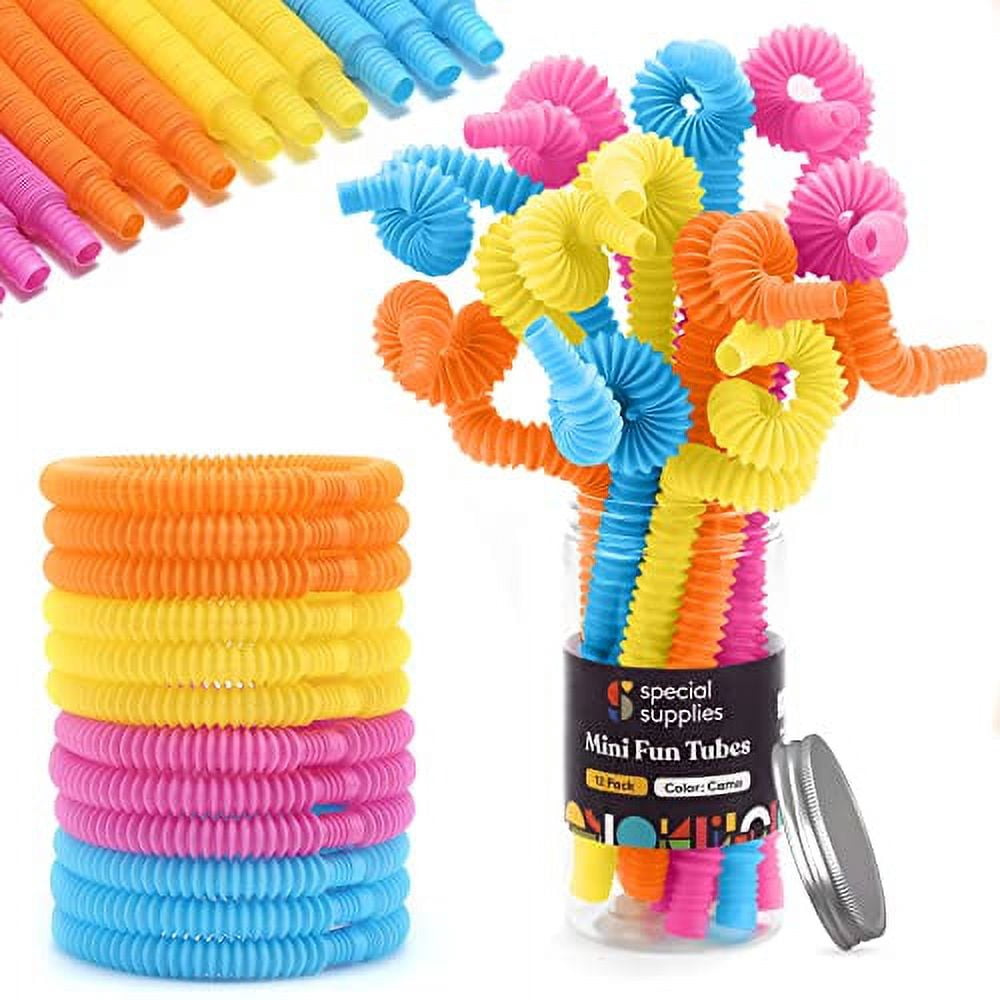 Special Supplies 12-Pack Mini Fun Pull and Fun Tubes for Kids Stretch ...