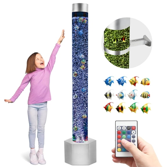 Special Supplies Aquarium Sensory Fish Bubble Light Tube (5 ft) (Hexagon)