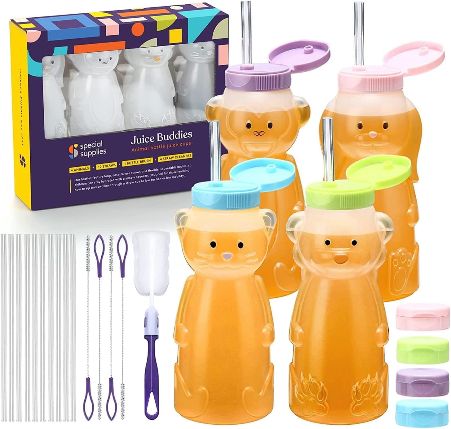 Special Supplies Honey Bear Straw Cup for Babies, 8oz - Walmart.com