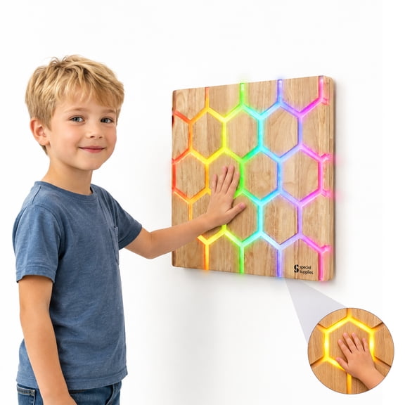 Special Supplies Honeycomb Touch Panel, Hours of Play for All Ages, Great for Sensory Rooms and Play Areas