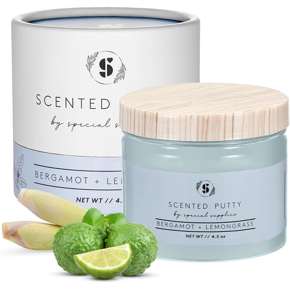 Special Supplies Scented Therapy Putty Dough - Aromatherapy and Meditation (Bergamot + Lemongrass (4.5 oz))