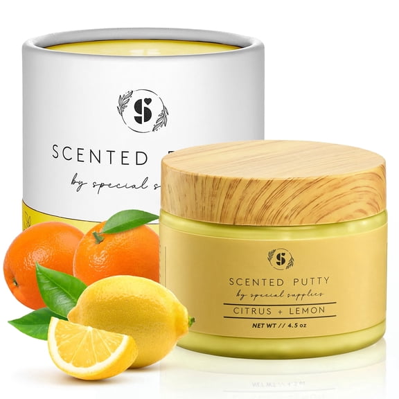 Special Supplies Scented Therapy Putty Dough - Aromatherapy and Meditation (Citrus + Lemon (4.5 oz))
