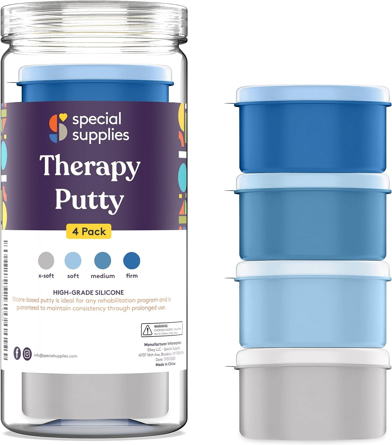 Special Supplies Therapy Putty for Kids and Adults Resistive Hand