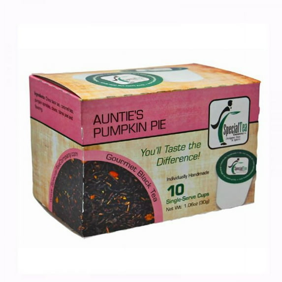 Special Tea Auntie's Pumpkin Pie Black Tea Single Serve Cups