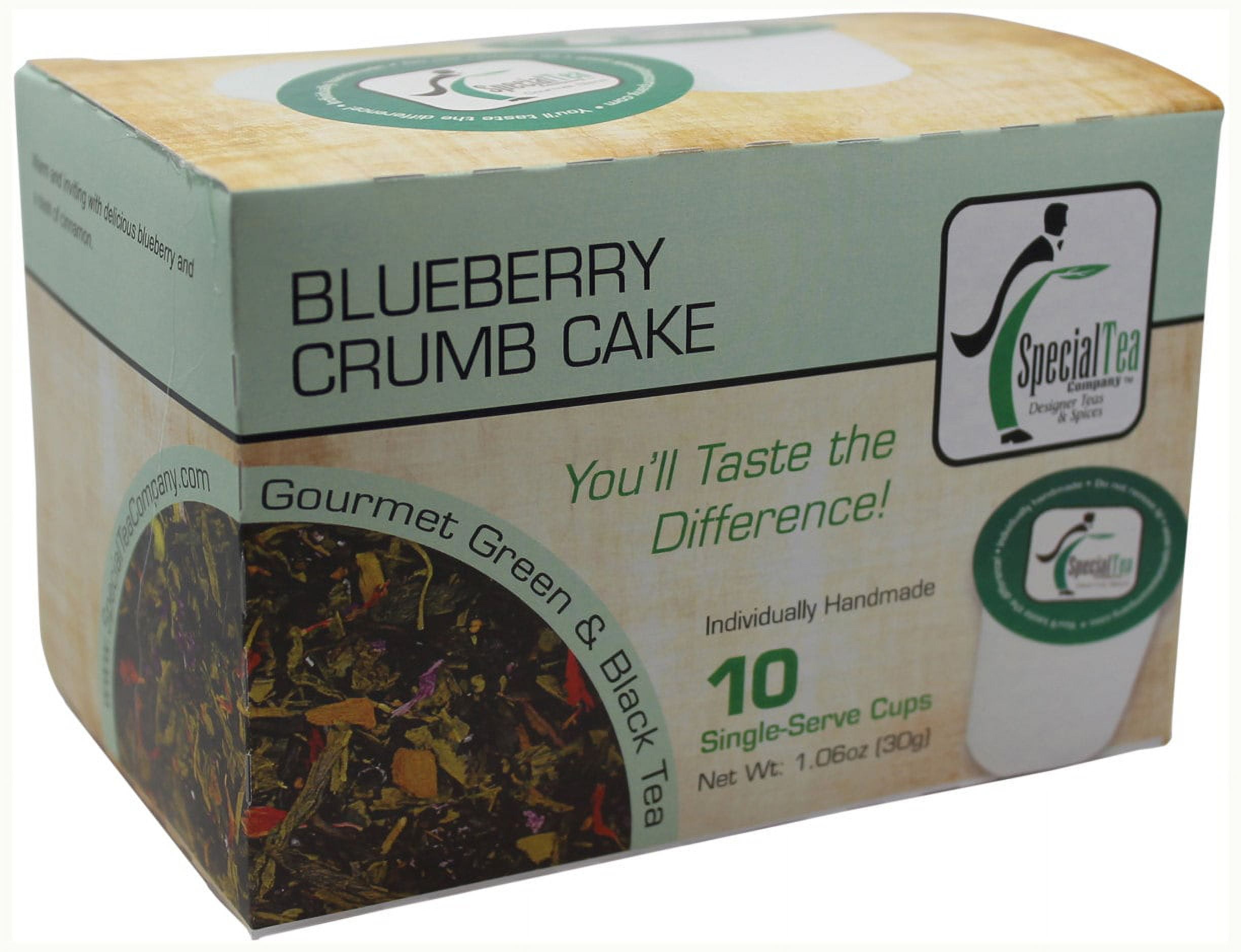 Special Tea Blueberry Crumb Cake Green Tea Single Serve Cups - Walmart.com