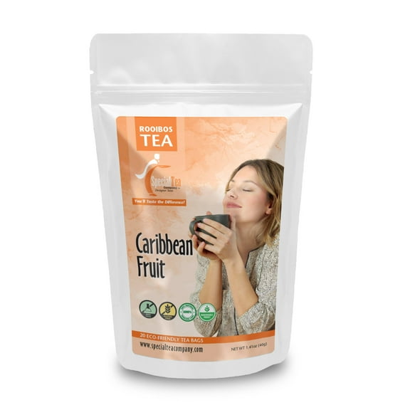 Special Tea Caribbean Fruit Rooibos Tea, 20 Tea Bags