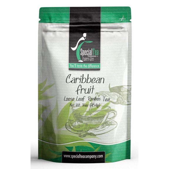 Special Tea Caribbean Fruit Rooibos Tea, Loose Leaf 16 oz.