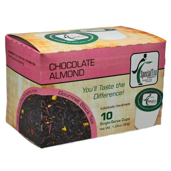 Special Tea Chocolate Black Tea with Almond Flavor Single Serve Cups
