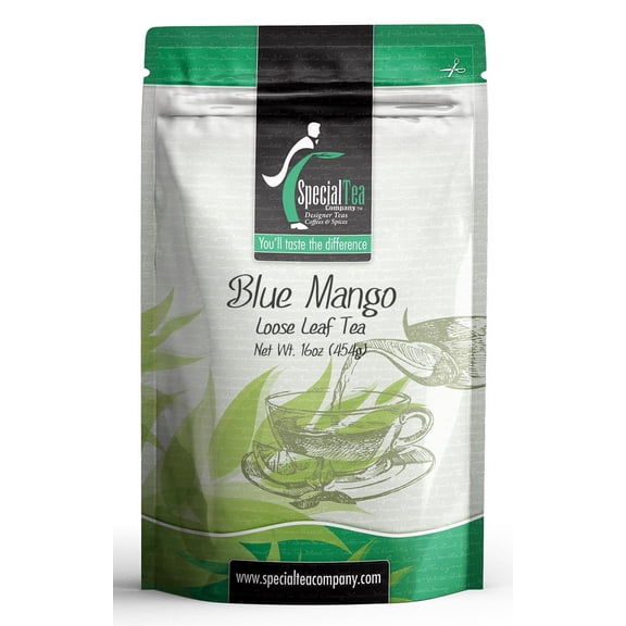 Special Tea Company Blue Mango Green Tea 16 oz loose Leaf