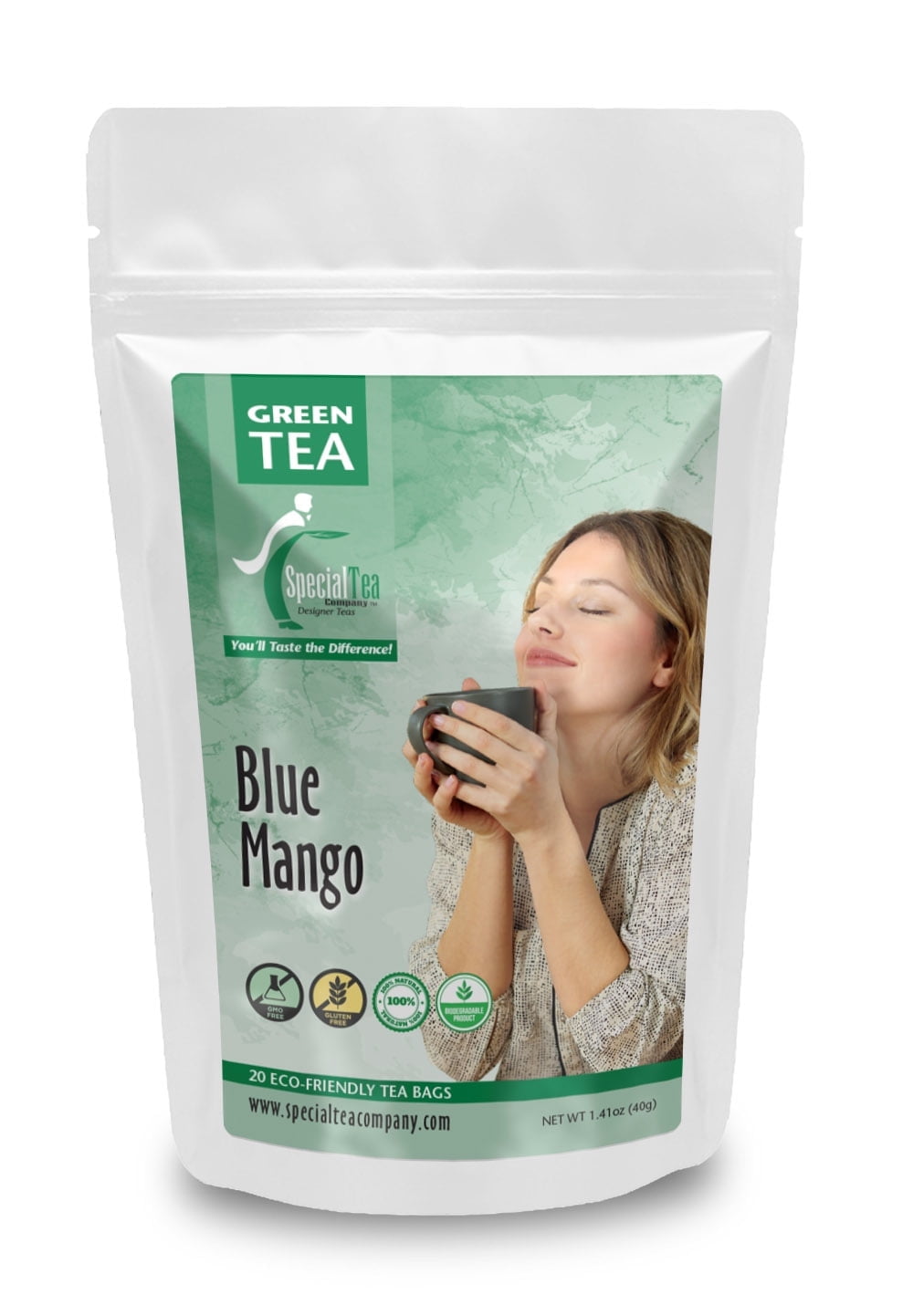 Special Tea Company Blue Mango Green Tea 20 Bags