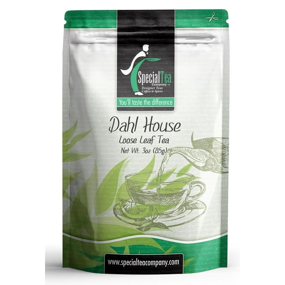 Special Tea Dahl House Organic Black Tea, Ginger & Peach, Loose Leaf 3 oz