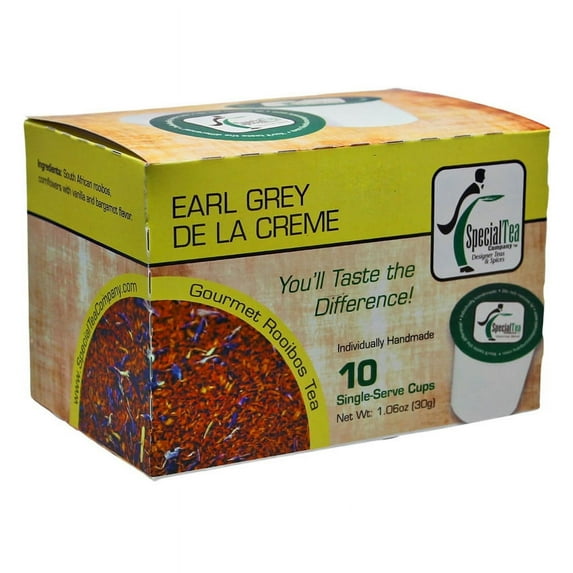 Special Tea Earl Grey De La Creme Rooibos Tea Single Serve Cups
