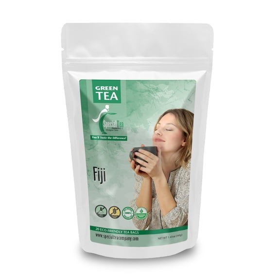 Special Tea Fiji Organic Green Tea, Pineapple & Papaya, 20 Tea Bags