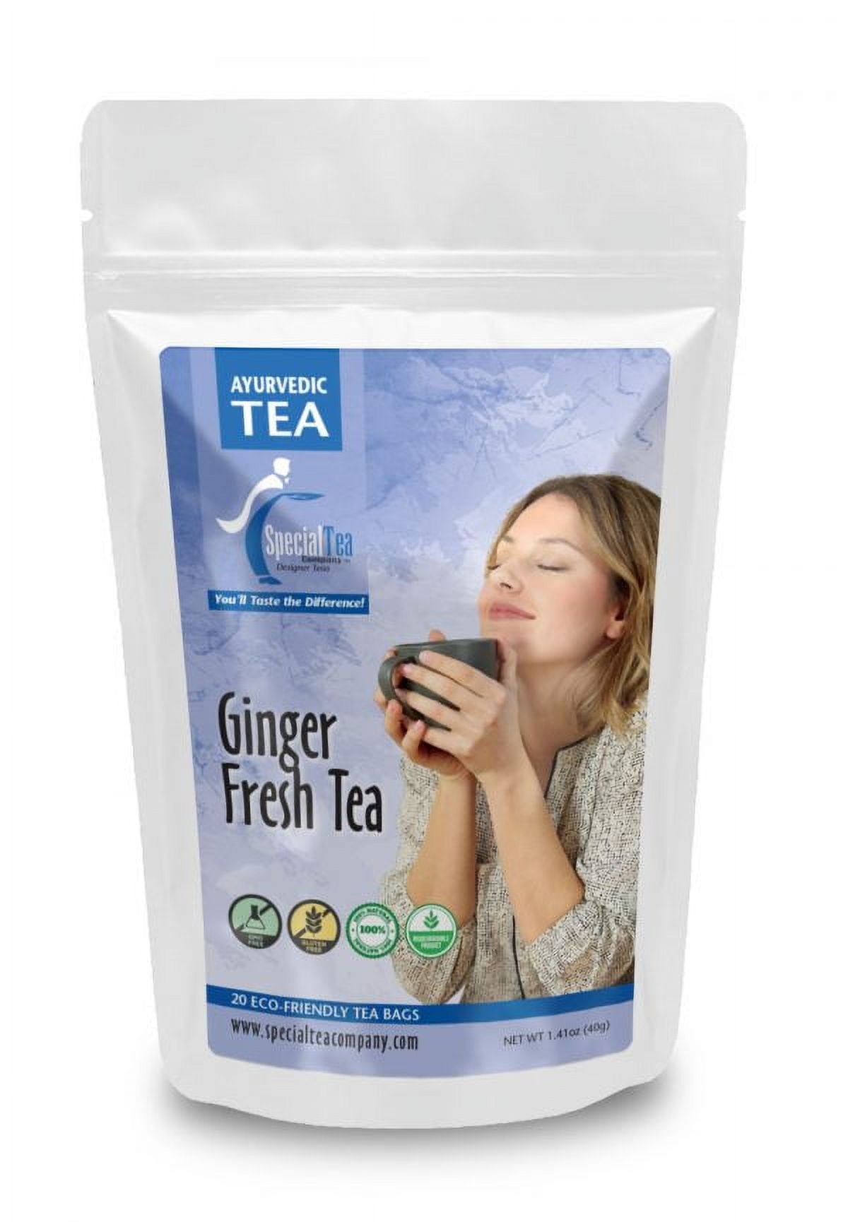 Special Tea Ginger Fresh Ayurvedic Tea, 20 Tea Bags