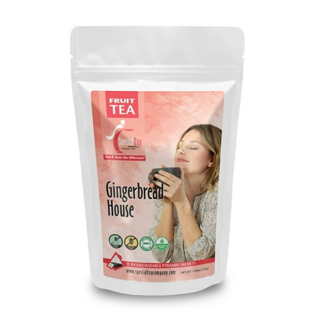 Special Tea Gingerbread House Fruit Tea Pyramid 15 Sachets