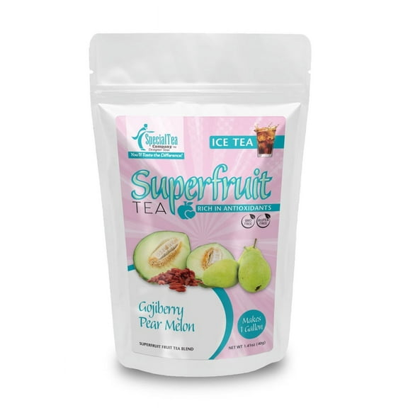 Special Tea Gojiberry, Pear, Melon Fruit Tea Blend Iced Tea Makes 1 Gallon