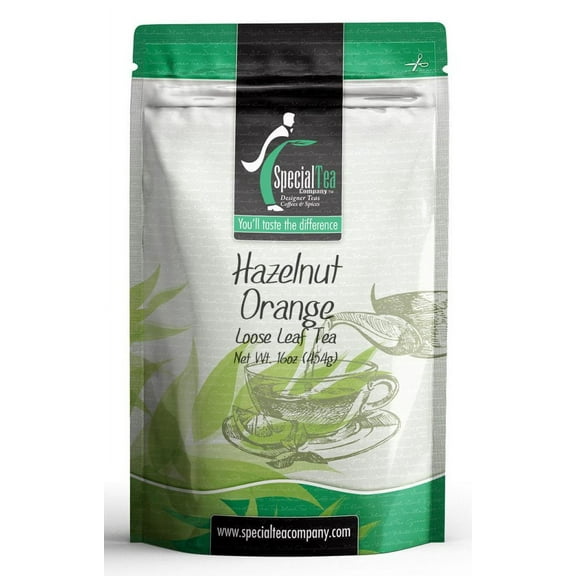 Special Tea Hazelnut Orange Black Tea, Loose Leaf 16 oz