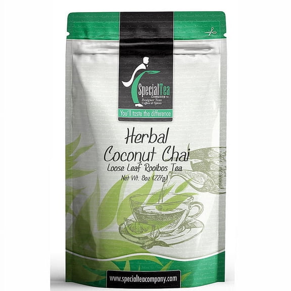 Special Tea Herbal Coconut Chai Loose Leaf Rooibos, 8 oz
