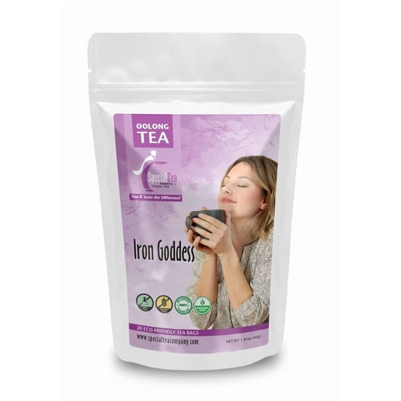 Special Tea Iron Goddess Oolong Tea, Loose Leaf 20 Tea Bags