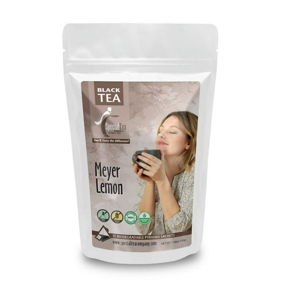 Special Tea Meyer Lemon Black Tea Pyramid 15 Sachets