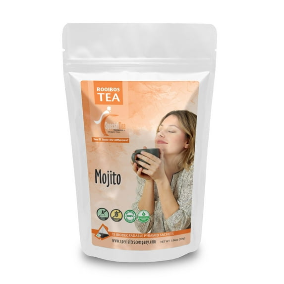 Special Tea Mojito Rooibos Tea Pyramid 15 Sachets