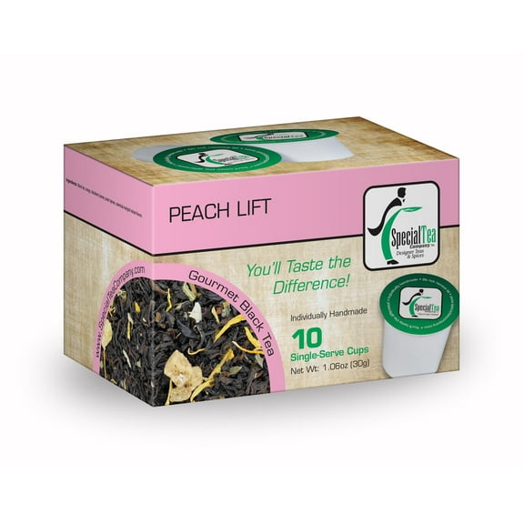 Special Tea Peach Lift Loose Leaf Black Tea, 10 ct Single Serve Cups
