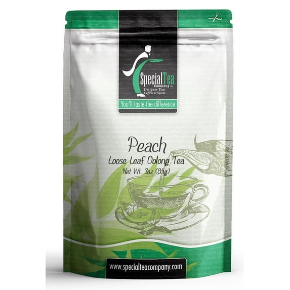 Special Tea Peach Oolong Tea, Loose Leaf 3 oz.