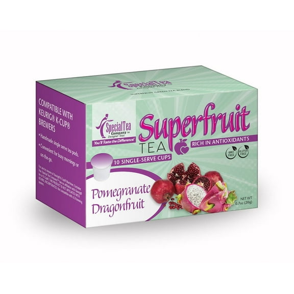 Special Tea Pomegranate & Dragonfruit Blend Green tea Single Serve Cups