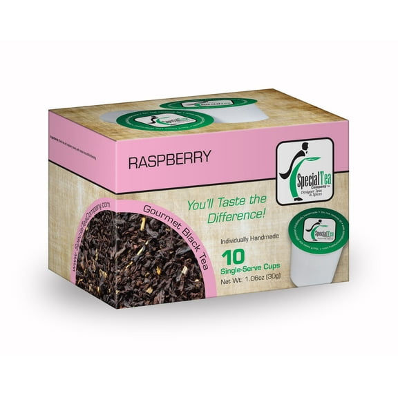 Special Tea Raspberry Black Tea, 10 ct Single Serve Cups