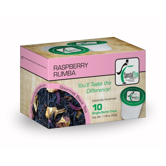Special Tea Raspberry Rumba Organic Black Tea, 10 ct Single Serve Cups