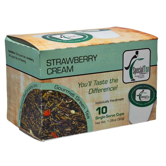 Special Tea Strawberry Cream Green Tea Single Serve Cups