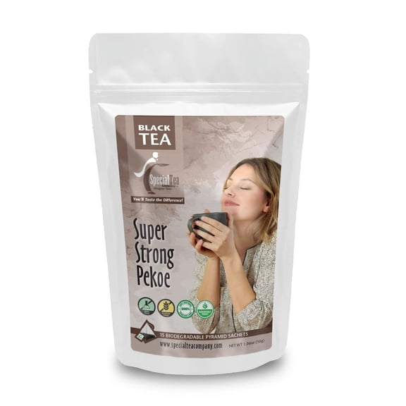 Special Tea Super Strong Pekoe Black Tea Pyramid 15 Sachets