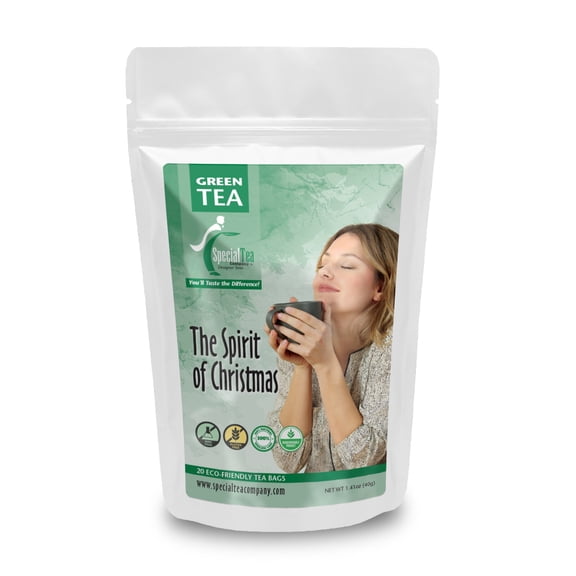 Special Tea The Spirit of Christmas Green Tea, 20 Tea Bags