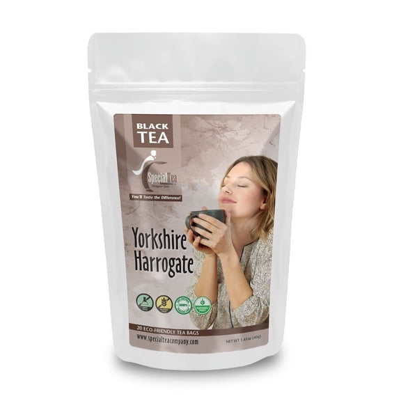 Special Tea Yorkshire Harrogate Black Tea, Loose Leaf 20 Tea Bags