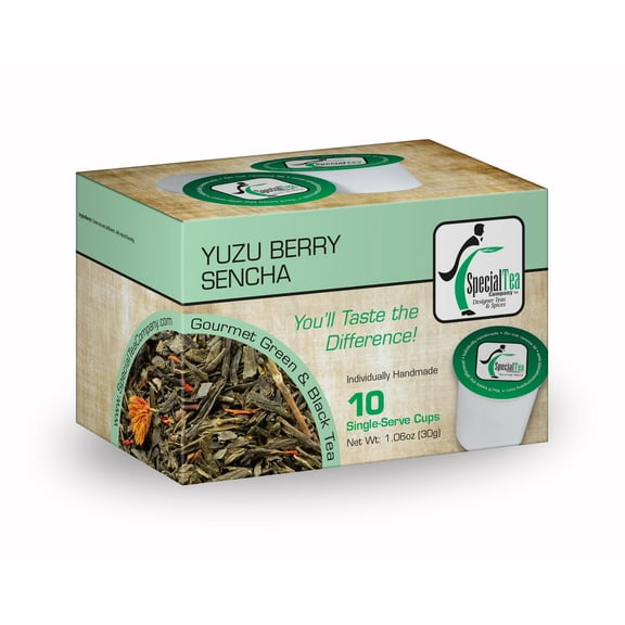 Special Tea Yuzu Berry Sencha Green Tea, 10 ct Single Serve Cups