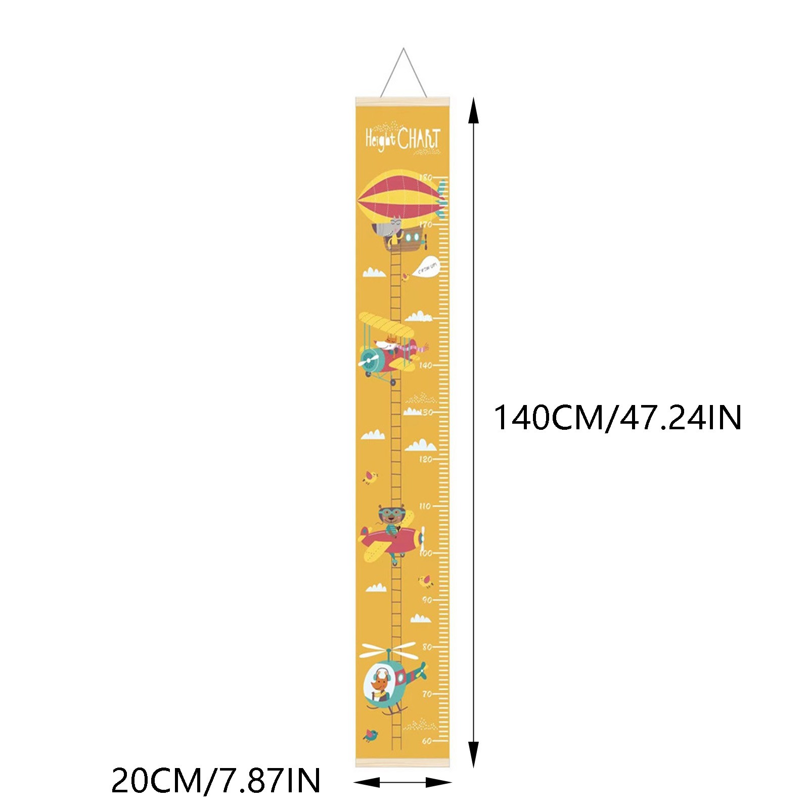Canvas.left Ruler Special cost saving Children's Room Oil Canvas Kindergarten Height ...