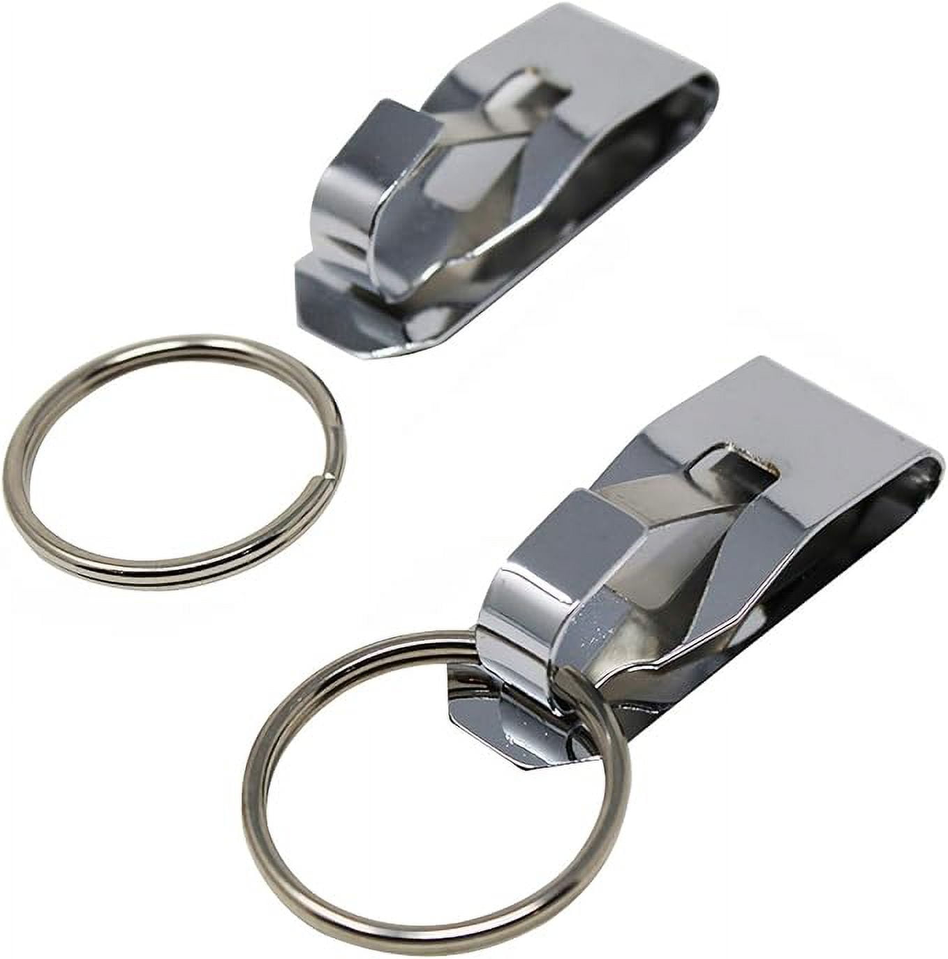 Key-Bak Super48 SD 13oz. Locking Retractable Keychain, 36 Retractable Cord, Black Polycarbonate Case, Steel Belt Clip, Oversized Split Ring