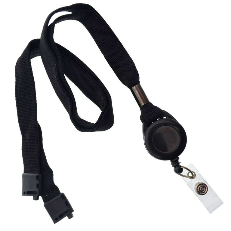 Specialist ID Comfort Black Breakaway Lanyard and Retractable Badge Reel  Combo