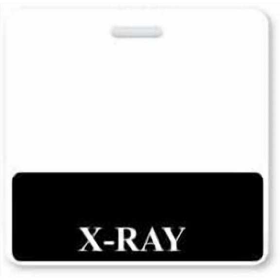 Specialist ID X-Ray Horizontal Badge Buddy with Black Border, Sold Individually