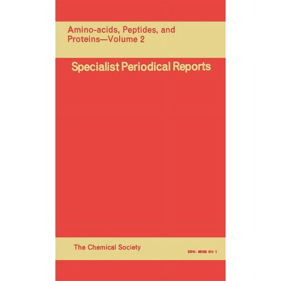 Specialist Periodical Reports - Amino Ac Amino Acids, Peptides and Proteins: Volume 2, Book 2, (Hardcover)