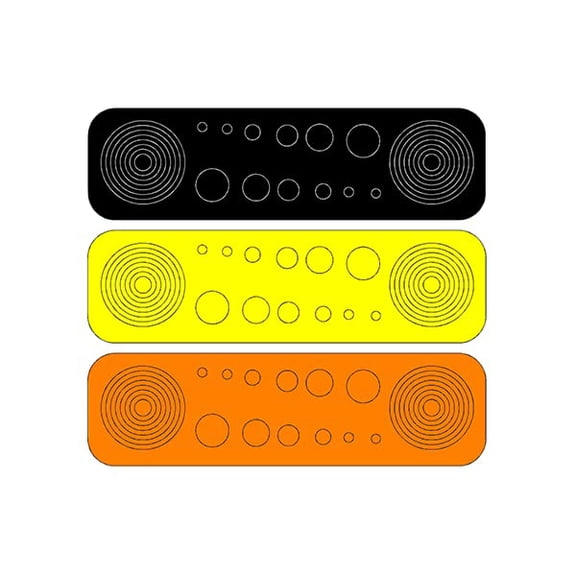 Speciality Archery Circles & Dots (Yellow) 36 Circles and 42 dots